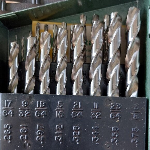 Vintage Hanson 21 Piece High Speed Drill Set in original package - Picture 8 of 12